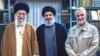 Supreme Leader Ali Khamenei's website released this "never seen before" photo Sept. 25 showing him with Hezbollah leader Hassan Nasrallah. Undated.