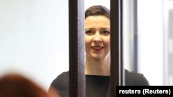 Mariýa Kalesnikawa suduň zalynda (arhiw suraty)