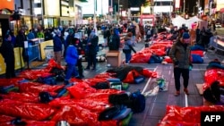 Благотворительная акция The World’s Big Sleep Out, Нью-Йорк. 7 декабря 2019