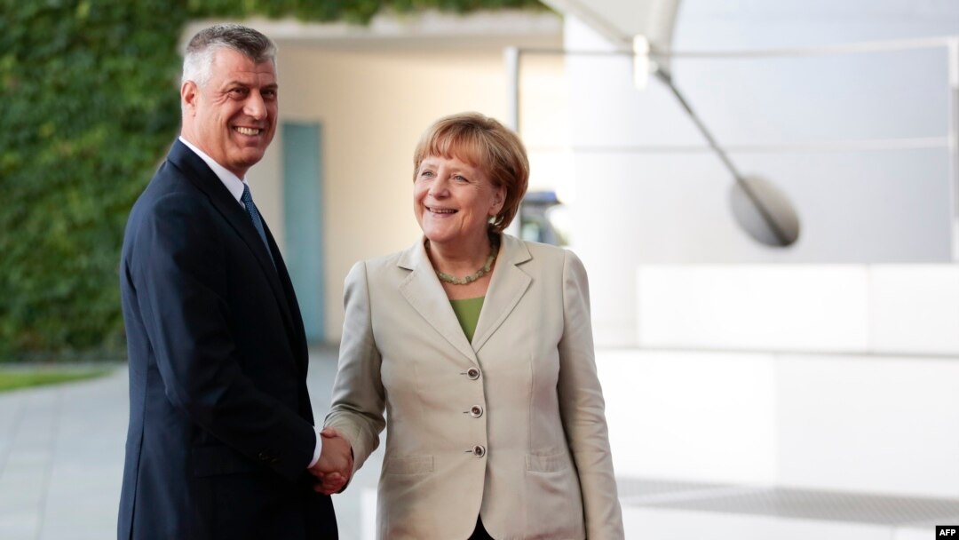 Susret Hašima Tačija i Angele Merkel u Berlinu 2014.