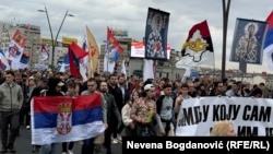 Studentski protest podrške Srbima na Kosovu, foto-arhiva: oktobar 2025. godine