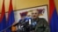 Nagorno-Karabakh -- Bako Sahakian, the President of breakaway Nagorno-Karabakh region speaks during a news briefing in Stepanakert, April 7, 2016
