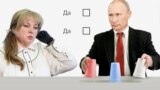 Элла Памфилова и Владимир Путин, коллаж