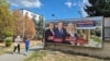 Billbord parazgjedhor në qendër të Banjallukës, me Millorad Dodikun në qendër, 15 shtator 2026.