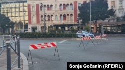 Metalna ograda u centru Beograda