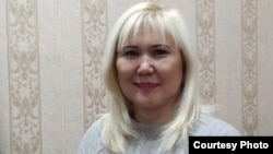 Kazakh rights activist Sanavar Zakirova (file photo)