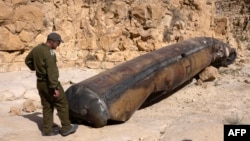 بقایای یک موشک بالستیک سپاه پاسداران در جنوب اسرائیل