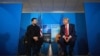 Уладзімір Зяленскі і Дональд Трамп на сустрэчы ў Гаазе 25 чэрвеня 2025 году