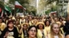 A rally sponsored by Iranian opposition groups outside the United Nations in New York in 2015.