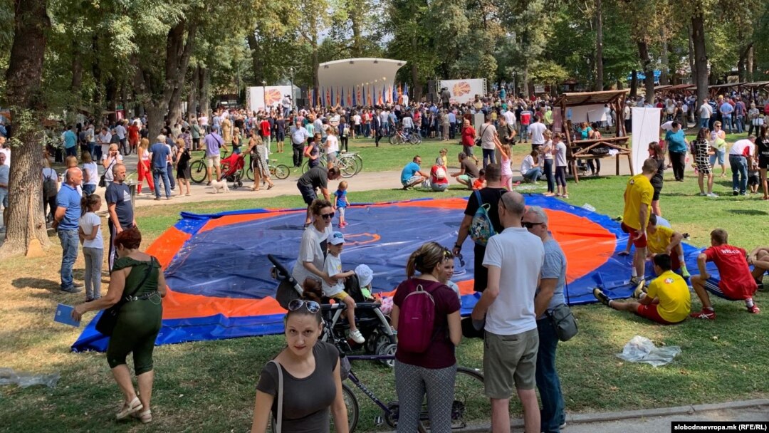 Централно одбележување на Денот на независноста - 8 Септември кај Школка во Градски парк во Скопје