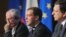Ruski predsednik Dmitry Medvedev, predsednik Evropske komisije Jose Manuel Barroso i predsednik EU Herman Van Rompuy na evropsko-ruskom samitu u Rostovu na Donu, juni 2010.