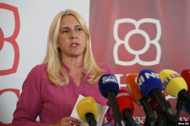 Anëtarja e Presidencës së Bosnje dhe Hercegovinës, Zhelka Cvijanoviq.