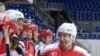 RUSSIA -- Russian president Vladimir Putin and Aleksandr Ovechkin (L) take part in an ice hockey match between Legendy Khokkeya (Hockey Legends) and a team of students of Sirius, in Sochi, September 1, 2015 