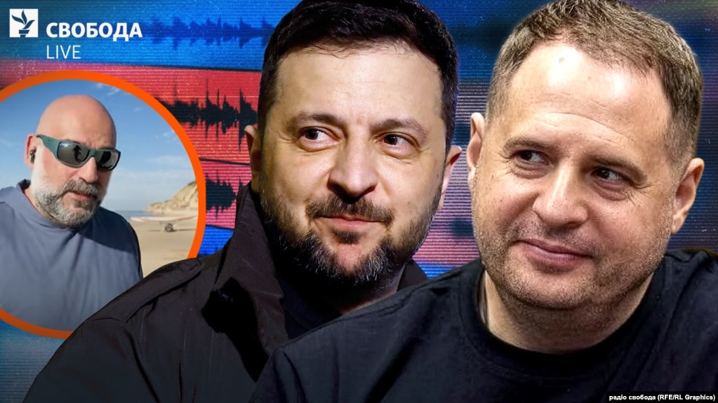 Колаж: Тімур Міндіч, Володимир Зеленський і Андрій Єрмак