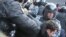 Ukraine -- Police detains participants meeting in Kyiv, 18Oct2008