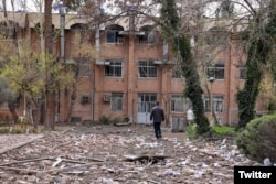 The University of Science and Technology in Tehran after what was called an Israeli air strike