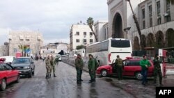 Сили безпеки Сирії оточили місце, де стався напад, Дамаск, 15 березня 2017 року