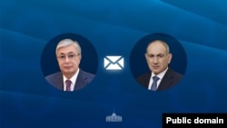 Президент Казахстана Токаев и премьер-министр Армении Пашинян. Иллюстрация Акорды к новости про телефонный разговор между главами этих стран