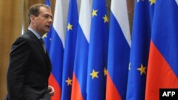 Președintele Dmitri Medvedev la încheierea rundei de convorbiri Rusia-UE de anul acesta