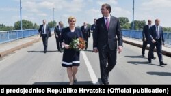 Kolinda Grabar Kitarović i Aleksandar Vučić