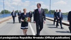 Dani obećanja: Predsednica Hrvatske Kolinda Grabar-Kitarović i premijer Srbije Aleksandar Vučić