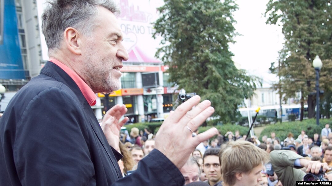Август 2010 года. Рок-музыканты участвовали в митинге в защиту Химкинского леса
