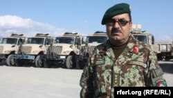 گل رحمان روشنگر قوماندان حمایهء لوجستکی قول اردوی 201 سیلاب در زون شرق افغانستان