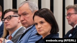 Арцём Брухан, Павал Латушка і Сьвятлана Ціханоўская на V Канфэрэнцыі беларусаў і беларусак сьвету