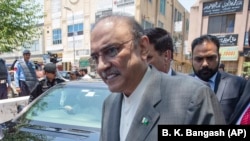 Former Pakistani \president Asif Ali Zardari in June