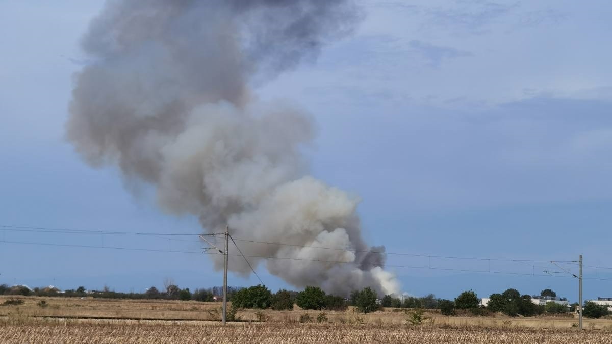 Военнотранспортен самолет L-39 ZA се е разбил край авиобаза Граф