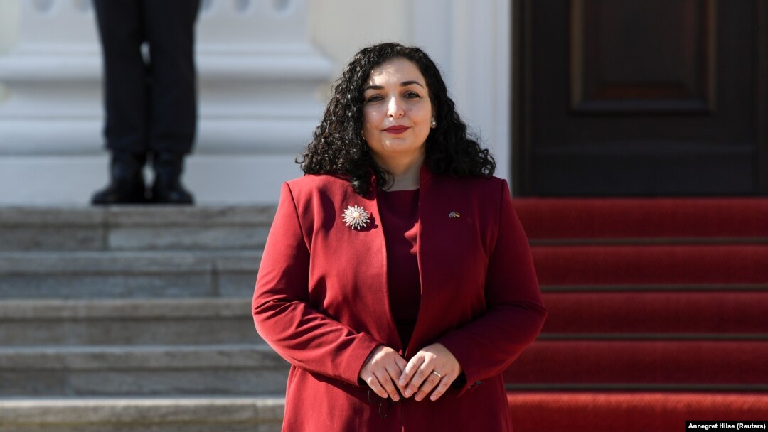 Kosovar President Vjosa Osmani said that her country was committed to countering the malign influence of Russia and its "proxies in the region."
