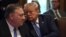 U.S. President Donald Trump (right) looks at Secretary of State Mike Pompeo as he participates in a cabinet meeting at the White House on July 16 in Washington, D.C.