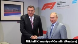Milorad Dodik i Vladimir Putin tokom susreta u Sočiju 2018. godine