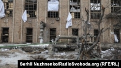 Зруйнована внаслідок російських атак Дарницька ТЕЦ. Київ, 4 лютого 2026 року