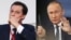 A combo photo of Russian President Vladimir Putin (right) and Sibur co-owner Kirill Shamalov