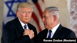 U.S. President Donald Trump and Israeli Prime Minister Benjamin Netanyahu in 2017