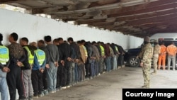 Задержанные после драки в селе Константиновка. 15 ноября 2025 года. 