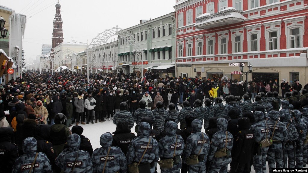 Москва. Протесты против ареста Навального