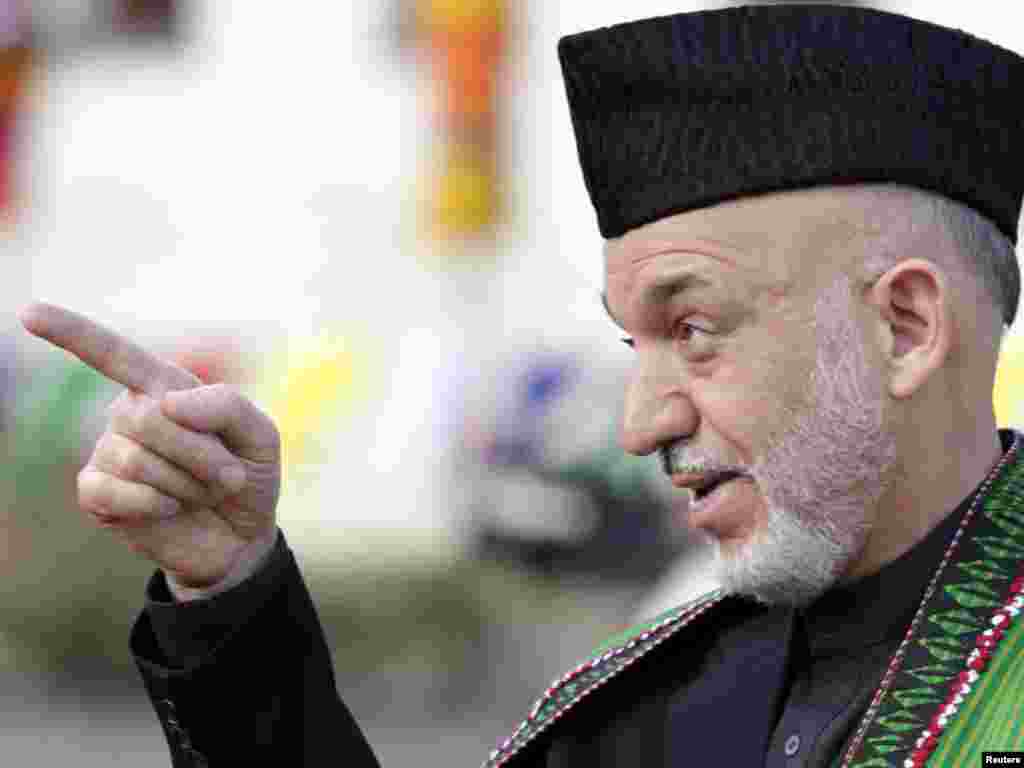 Прэзыдэнт Аўганістану Хамід Карзай. 