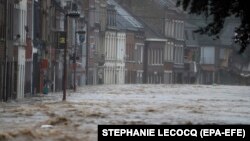 Pamje nga vërshimet në Belgjikë.