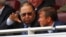 Russian oligarchs Alisher Usmanov (left) and Roman Abramovich (file photo)
