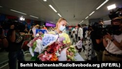 Олімпійська призерка Дар'я Білодід повернулася до України (фоторепортаж)