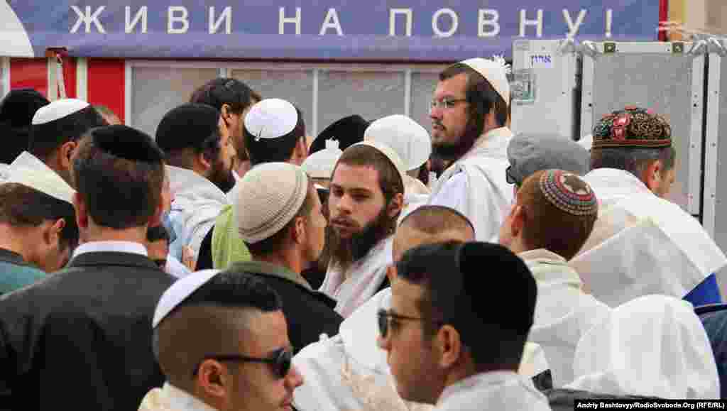 Some 30,000 pilgrims -- a record number -- are visiting Uman for the holiday.