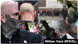 Manifestanţi neonazişti la Chemnitz şi Köthen (colaj: William Totok)