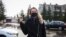 Вольга Хіжынкова пасьля вызваленьня з арышту. Жодзіна, 20 сьнежня 2020 г.