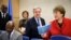 UN Secretary-General Antonio Guterres (C) and United Nations High Commissioner for Human Rights Michelle Bachelet (R) arrive at the opening day of the 40th session of the United Nations (UN) Human Rights Council on February 25, 2019 in Geneva. (Photo by F