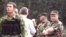 South Ossetian leader Kokoity (right) with separatist troops on August 7