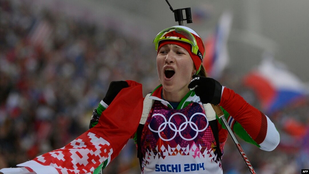 3-кратная олимпийская чемпионка Дарья Домрачева (Беларусь)