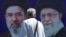 A man walks past a billboard depicting Iran's late Supreme Leader Ayatollah Ali Khamenei (right) and his son and successor, Mojtaba Khamenei, on a street in Tehran on April 15.