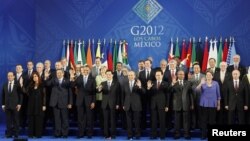 Общая фотография лидеров стран G20, Мексика, 18 июня 2012